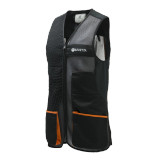 Beretta Uniform XL Jet Black and Orange Pro Shooting Vest