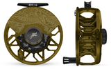 Abel Rove 4/6 Satin Olive Drift: Black Drag Black Handle Fly Reel