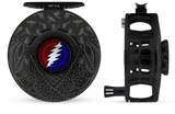 Abel SDF 5/6 Satin Black Mayfly Flurry Solid: Grateful Dead Drag Black Handle Fly Reel