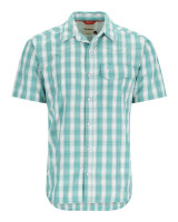Simms Big Sky Short Sleeve Shirt - Gulf Blue Plaid