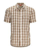 Simms Big Sky Short Sleeve Shirt - Driftwood Plaid