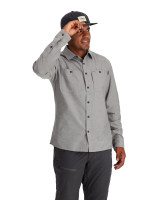 Simms Cutbank Chambray Long Sleeve Shirt - Cinder Chambray