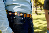Zilker Belts Texas Monthly 50th Anniversary - Side Detail