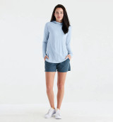 Free Fly Women's Bamboo Lightweight Hoodie II - Clear Sky