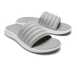 OluKai Men's Komo Slide Sandals - Mist Grey