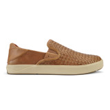 OluKai Men's Laeahi Lauhala Woven Leather Shoes - Fox