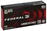 Federal American Eagle 45 Auto 230gr FMJ 50 Round Box