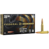 Federal Premiu Gold Medal Center Strike 308 Win 175gr Open Tip Match Ammo 20rd box
