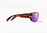 Bajio Piedra Polarized Sunglasses - Matte Dark Tortoise/Violet Mirror
