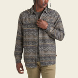 Howler Brothers Sheridan Longsleeve Shirt - Herrador Jacquard / Pencil Lead