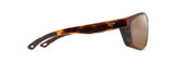 Maui Jim Nuu Landing HCL Bronze Polarized Wrap Sunglasses - Tortoise/Black Rubber Frames