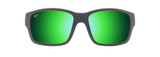 Maui Jim Mangroves MAUIGreen Custom Polarized Sunglasses - Black Matte Frames