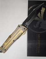Microtech SS Combat Troodon D/E OTF Damascus DLC Ultem STD Shadow 3.75" Knife