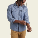Howler Brothers Crosscut Snapshirt - Classic Blue Chambray