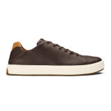 OluKai Men's Laeahi L? Ili Waterproof Leather Sneakers - Dark Java