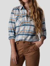 Duck Camp Women's Trailhead Twill Shirt - Channel Blue Plaid