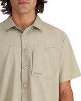 Simms Men's Challenger Short Sleeve Shirt - Stone