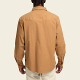 Howler Brothers Long Sleeve Crosscut Snapshirt Fawn : Deep Thoughts