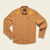 Howler Brothers Long Sleeve Crosscut Snapshirt Fawn : Deep Thoughts