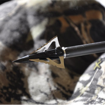Close up of a Grim Reaper broadhead