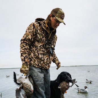 Out on a hunt with Duck Camp outerwear