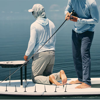 Fly fishing in the Florida coast in Free Fly pants