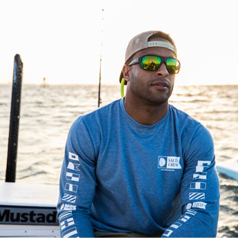 Fishing on the coast with Smith sunglasses