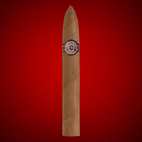 Montecristo No. 2 cigar on red background at Boisdale