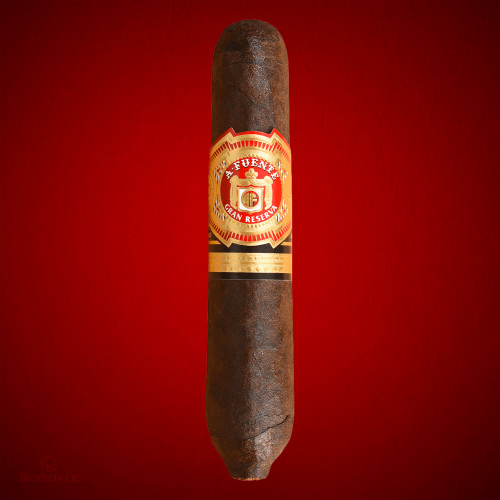 Arturo Fuente Hemingway Short Story Maduro cigar on red background at Boisdale