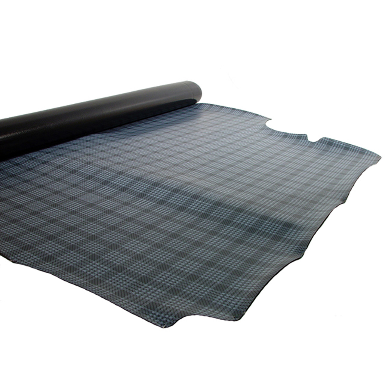 Grey Herringbone Trunk Mat For 1970-1974 Dodge Challenger – Vinyl, OEM Fit, Made In USA