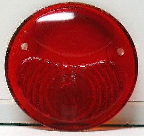 Ford Model A Taillight / Tail Lamp Glass Lens Solid Red 1928-1931