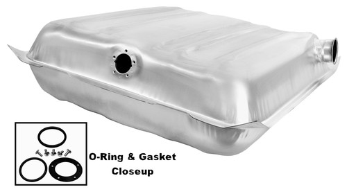 Chevrolet GAS TANK 55-56 STAINLESS SQUARE