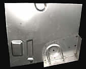 Studebaker CK Coupe/Hawk Trunk Floor Corner Patch W/Corner Support Right 53-64