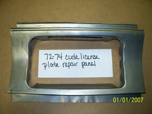 1972-74 CUDA LICENSE PLATE REPAIR BUCKET(ONLY)  - CLASSIC REPRO