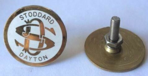 Stoddard Dayton Car Medallion / Emblem Set of 2 With Mounting Studs VINTIQUE