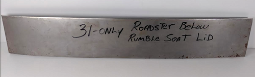 Chevrolet Chevy Roadster Panel Below Rumble Set Lid 1931 Only