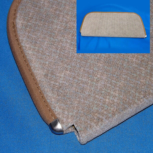 Chevrolet Chevy GMC Sunvisor Beige Cloth Upholstered Pad 1939-1946