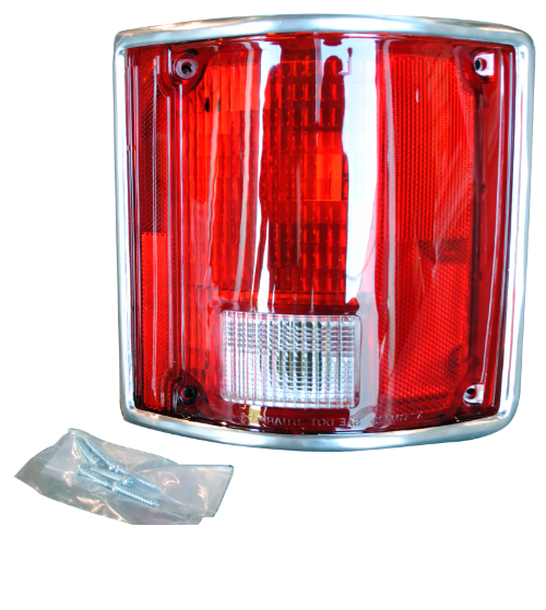 Chevy/GMC Truck Tail Light Assembly With Chrome Trim Right 1978-91
