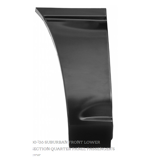 Chevy Suburban,Avalanche Lower Front Section Quarter Panel Right 99-06