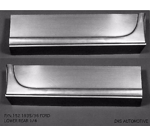 Ford 2 Dr Sedan Long Dr Coupe Lower Quarter Patch Panel Set 1935-1936 #152 EMS