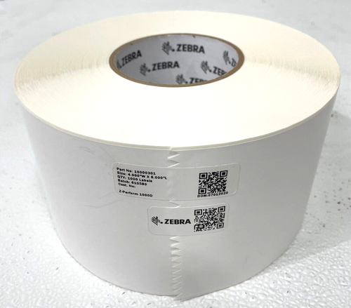 Zebra Z-Perform 1000 Label Roll 4"x6" Part Number 10000301