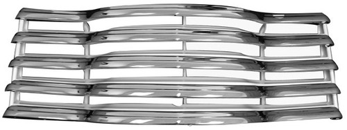 47-53 C-10 GRILLE CHR/PTD-BLK ASSY (W/REAR BRACKET)