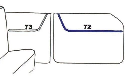 Chevy 2-10 4-Door Sedan Front Door Set - 2 Pieces 1956 (678)