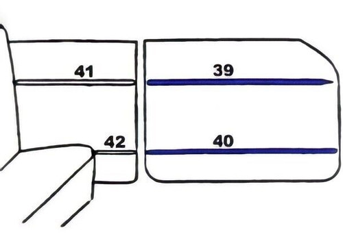 Chevy Bel Air 4-Door Sport Sedan Front Door Set - 4 Pieces 1956 (668)