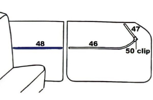 Chevy 2-10 4-Door Sedan Rear Door Set - 2 Pieces 1957 (776)