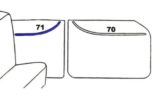 Chevy Delray Rear Quarters Set - 2 Pieces 1957 (774)