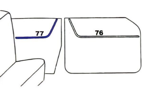 Chevy 2-10 Sport Sedan Rear Door Set - 2 Pieces 1956 (677)