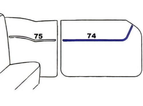 Chevy Sport Coupe 2-10 2-Door BA Front Door Set - 2 Pieces 1956 (674)