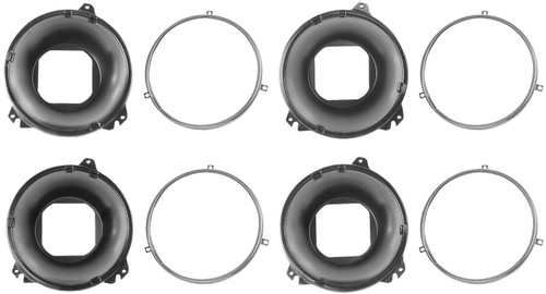 GMC Pickup Truck Headlamp Mounting Bucket & Rings 8 Piece Set 1967-1972