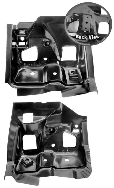 Pontiac GTO Firewall Frame Brackets Pair 1968-1969